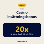 Casino insättningsbonus – så räknar du på omsättningskravet
