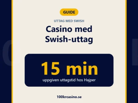 Casino med Swish-uttag – så snabbt får du pengarna