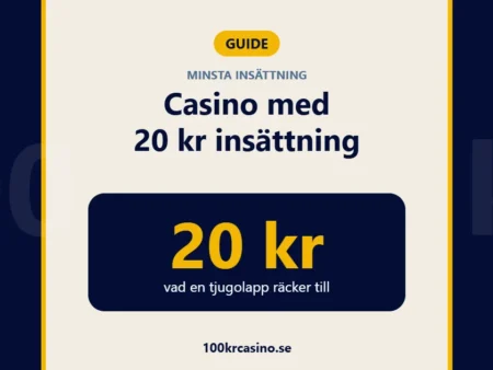Casino minsta insättning 20 kr – finns det, och vad räcker det till?