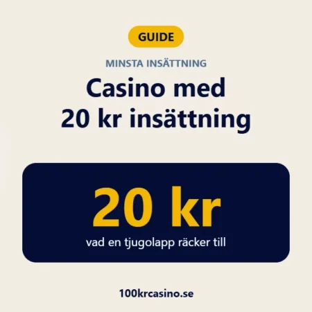 Casino minsta insättning 20 kr – finns det, och vad räcker det till?
